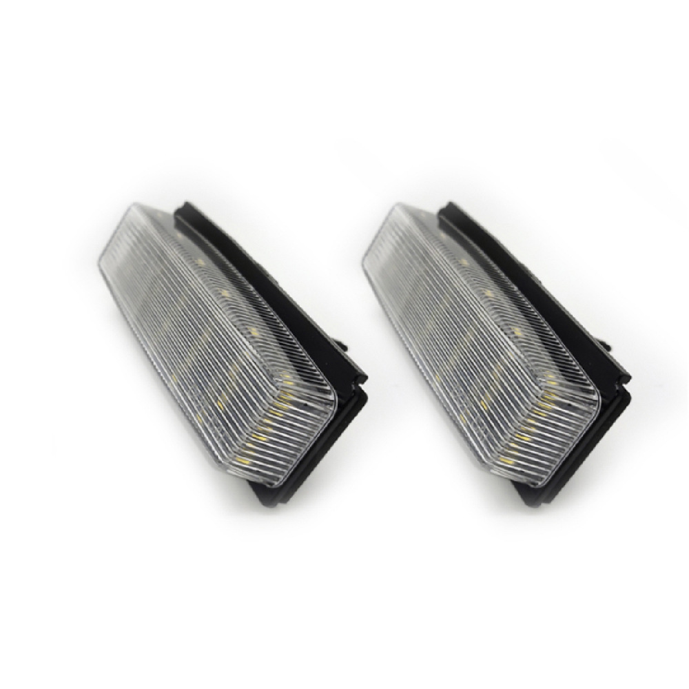 2Pcs 18 Lights Black Led License Plate Light for Mazda Miata Mx5 06-15 Year Fiat 124