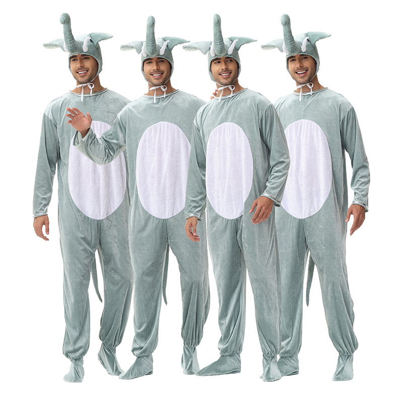 2025 New Halloween Animal Costume Cosplay Elephant Costume Adult Animal Role-Playing Costume Stage Performance Costume