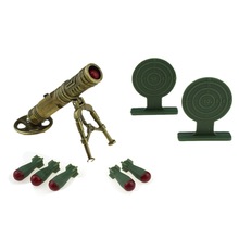 新奇儿童迷你合金迫击炮模型玩具可发射炮弹的迫击炮玩具跨境货源
