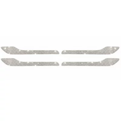 Cross-Border Diamond-Encrusted Tesla Body Stickers Suitable for Tesla Door Handle Decoration Stickers, Car Decoration Stickers Wholesale (Other Automotive Exterior Supplies) - white-20825cm