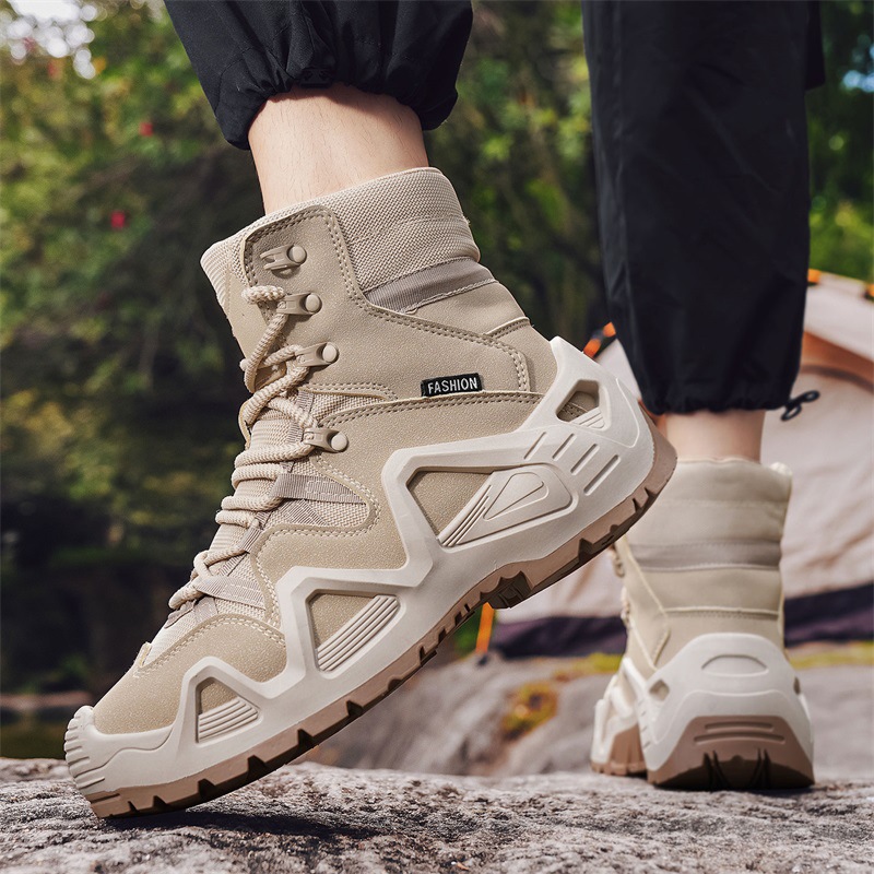 Cross-Border Large Size High-Top Martin Men's Shoes, Men's Outdoor Military-Style High-Top Shoes, Outdoor Shoes, Hiking Shoes, Boots Wholesale