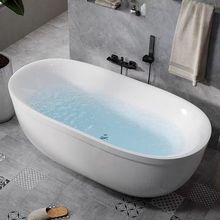 保温浴缸亚克力薄边浴缸无缝浴缸家用成人独立式欧式浴缸贵妃浴缸