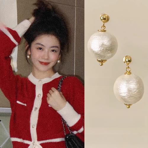 S925 Silver Needles Light Luxury Niche Pearls Ear Studs for Women, Versatile and Elegant Long Tassel Earrings, High-End Feeling Ear Accessories Wholesale