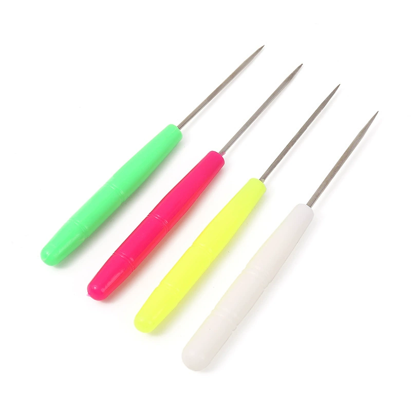 Трансграничные горячие продажи цветные пластиковые ручки шило ручной DYI инструмент тысячи через кожаные линии выбора позиционирования перфорирования прямой конус