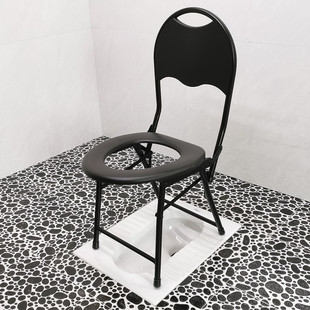Toilet Household Toilet Chair for the Elderly Foldableable Mobile Toilet for Pregnant Women Elderly Reinforced Toilet Chair for the Disabled