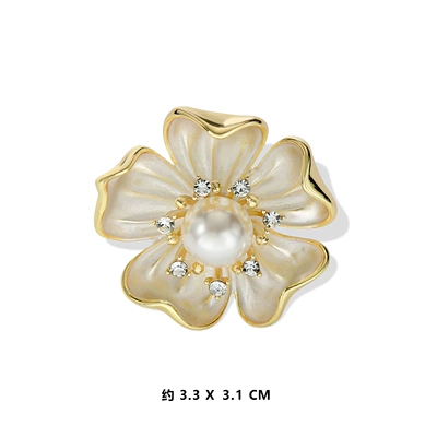 Camellia Brooch with a High-End, Luxurious Feel, Super Beautiful Enamel-Painted Floral Design, Anti-Exposure Pin for Women (Yaxa sancaqları) - xz-127m-colors