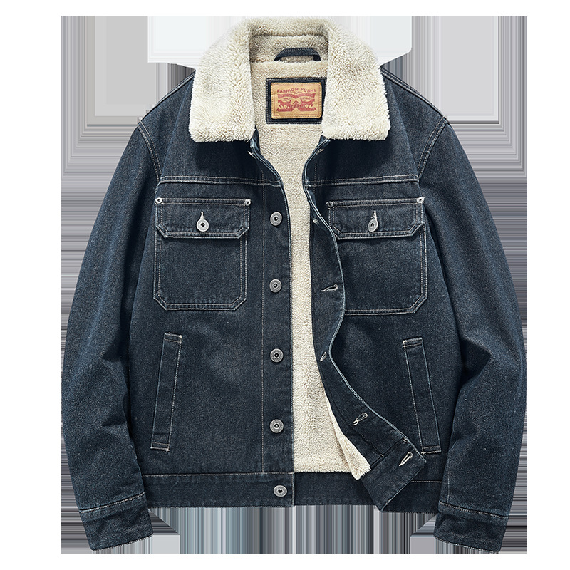 23 Autumn/Winter New Loose-Fit Turn-Down Collar Denim Jacket with Designer Elements, Youthful, Stylish, and Versatile 1927