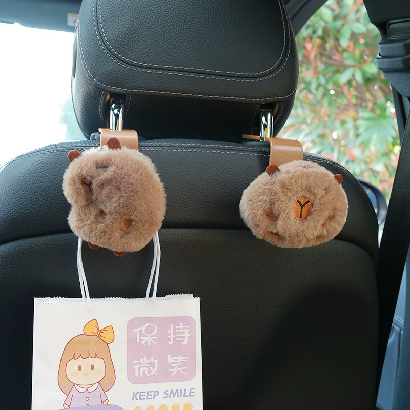 Gancho para coche Gancho para la parte posterior del asiento del asiento delantero del automóvil interior del automóvil interior de decoración de almacenamiento lindo multifuncional suministros para el automóvil