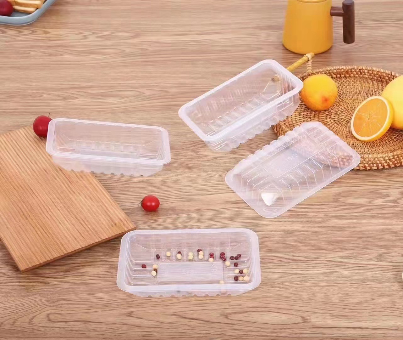 塑料制品厂直销500m锁鲜装吸塑盒塑料盒子透明包装盒2014/50