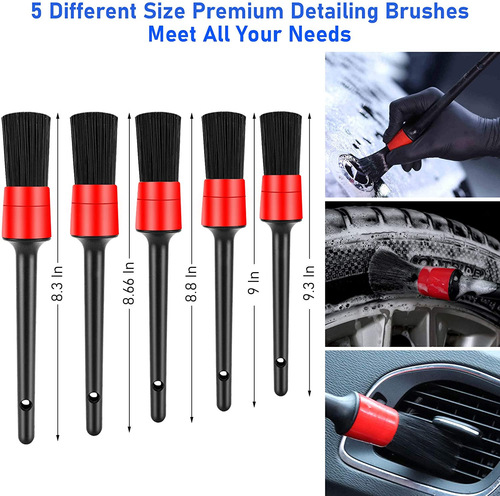 Amazon 16-Piece Car Cleaning Brush Set Wheel Brush Tire Detail Brush Wire Brush Fiber Towel Glove