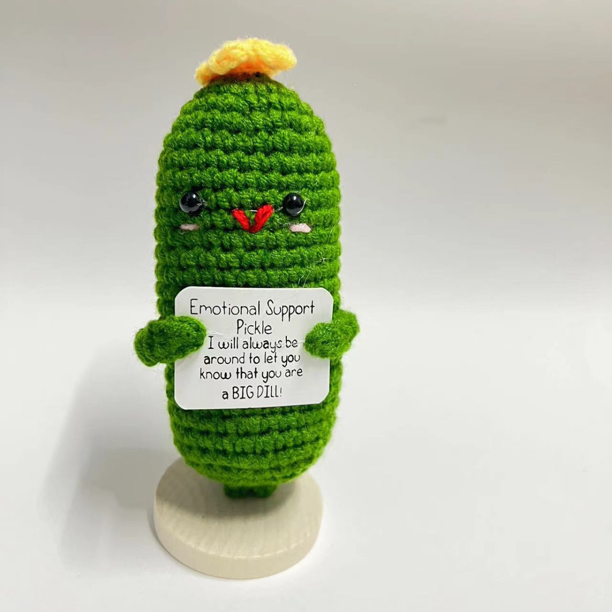 Amazon transfronterizo tejido a mano energía positiva Papa expresión bolsa emoción tarjeta vegetal muñeca coche decoración pequeña