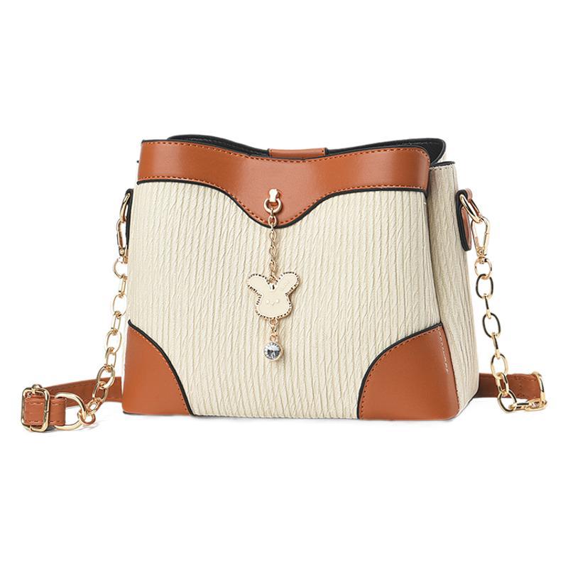 Bolsa de cubo, bolso de hombro, bolso de trabajo, bolso de alta calidad, bolso de cadena simple, bolsas de mujer transfronterizas