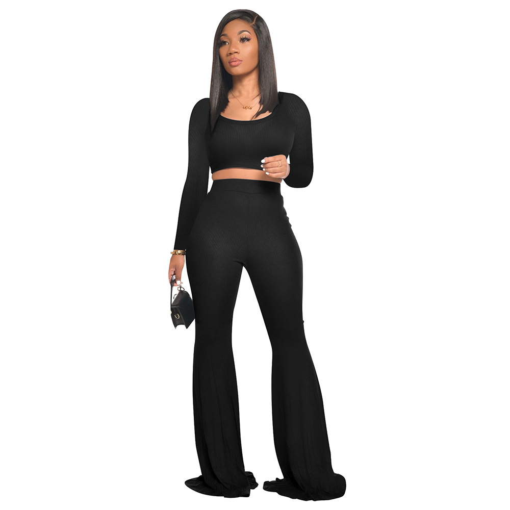 525g Weight Long Sleeve Sleeve Length Polyester Fabric Type Pant Co-ord Set Sets Type 2 Pieces Set Quantity Daily Occasion U Neck Neckline Slim Fit Type Solid Color Pattern Summer, Spring Season Women's Gender Printing Design Casual Style Daily Women's Casual Solid Color Polyester Printing Pant Co-ord Set Pants Sets 8