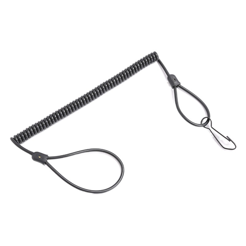 Nuevo Kevlar al aire libre táctica primavera pistola cuerda antirrobo anti-Pérdida anti-corte nylon tarea cuerda Cámara primavera cuerda fábrica