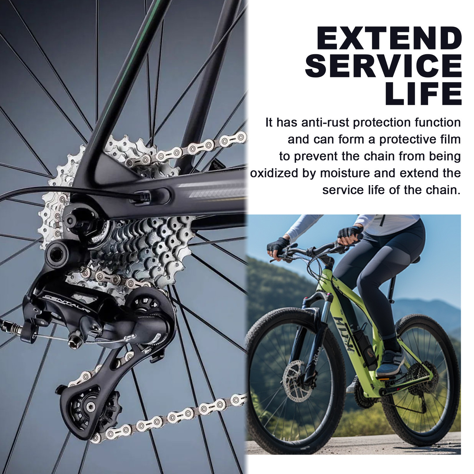 Rayhong Anti-Rust Bicycle Chain Cleaning Spray Car Rust Refurbishment Cleaning Care Maintenance Rust Remover