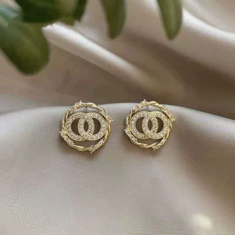 Серьги с цирконом, брелок, образец серебра 925, корейский стиль, микро-инкрустация