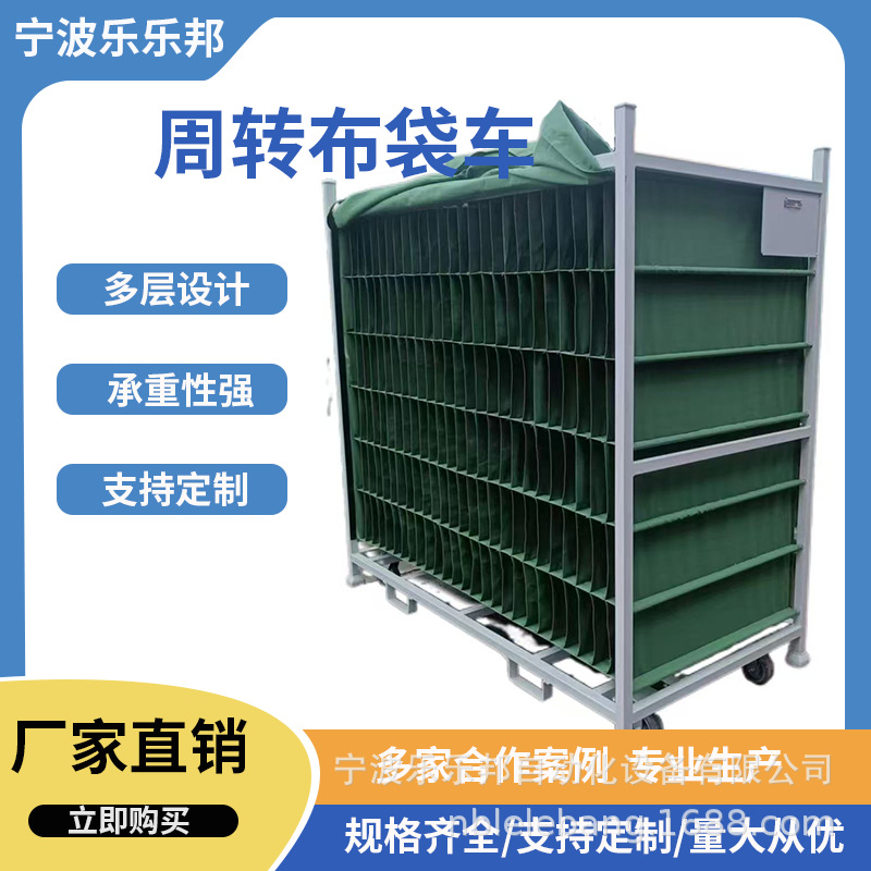 工厂批发分格塑胶帆布袋物流汽车配件收纳袋货架周转车加厚材质