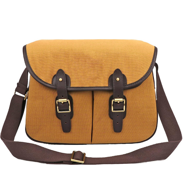 Retro high quality linen bag one shoulder