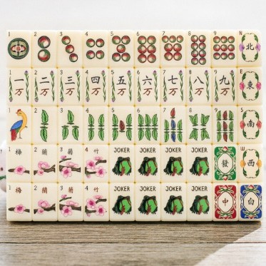 Direct from the manufacturer: American-style mahjong set with the theme "Fangfang Golden Toad," 160 pieces of acrylic mahjong tiles