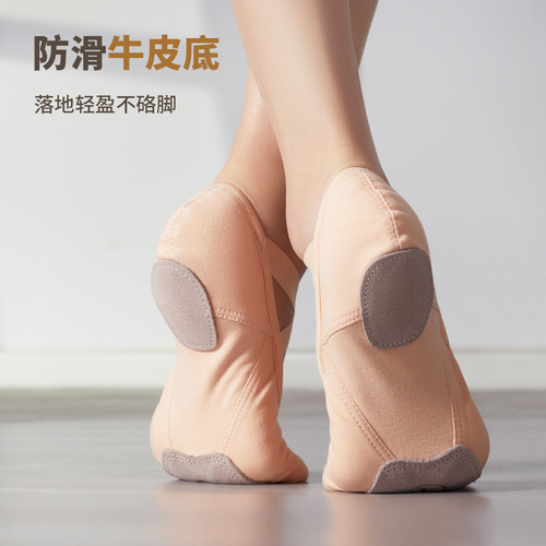 New elastic cloth dance shoes, soft sole, women's ballet cat claw shoes, adult dance body yoga, men's and women's exercise shoes