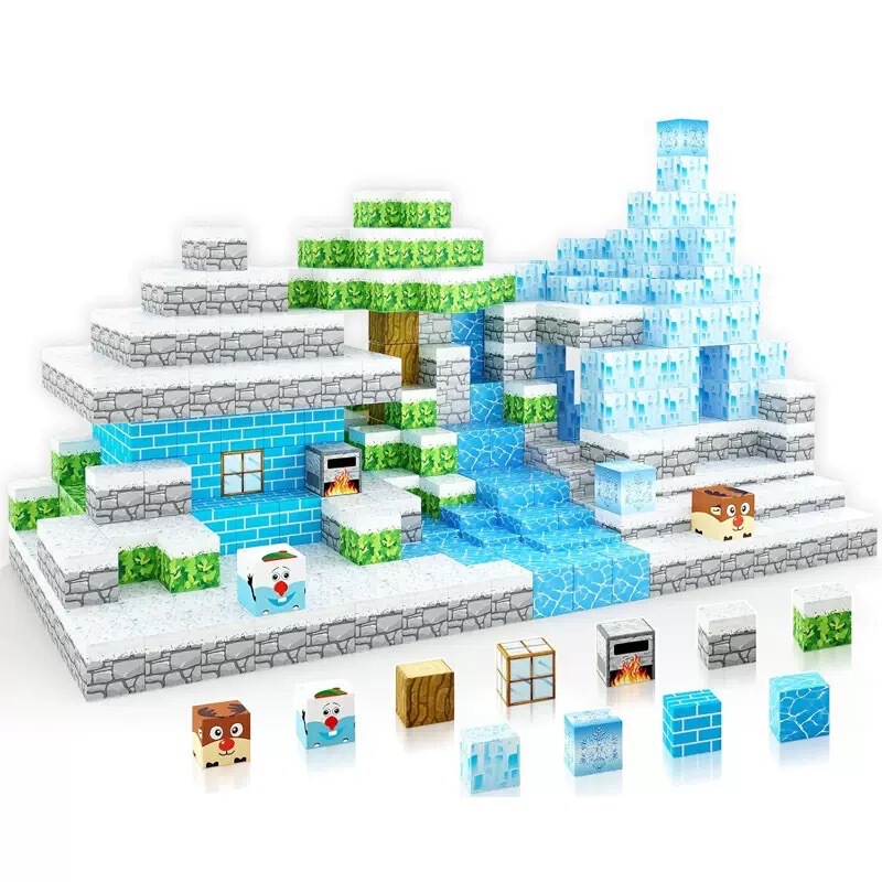 国境を越えたアマゾンマグネチックビル磁気ブロック積み木DIY知育玩具3d立体組み合わせ|undefined