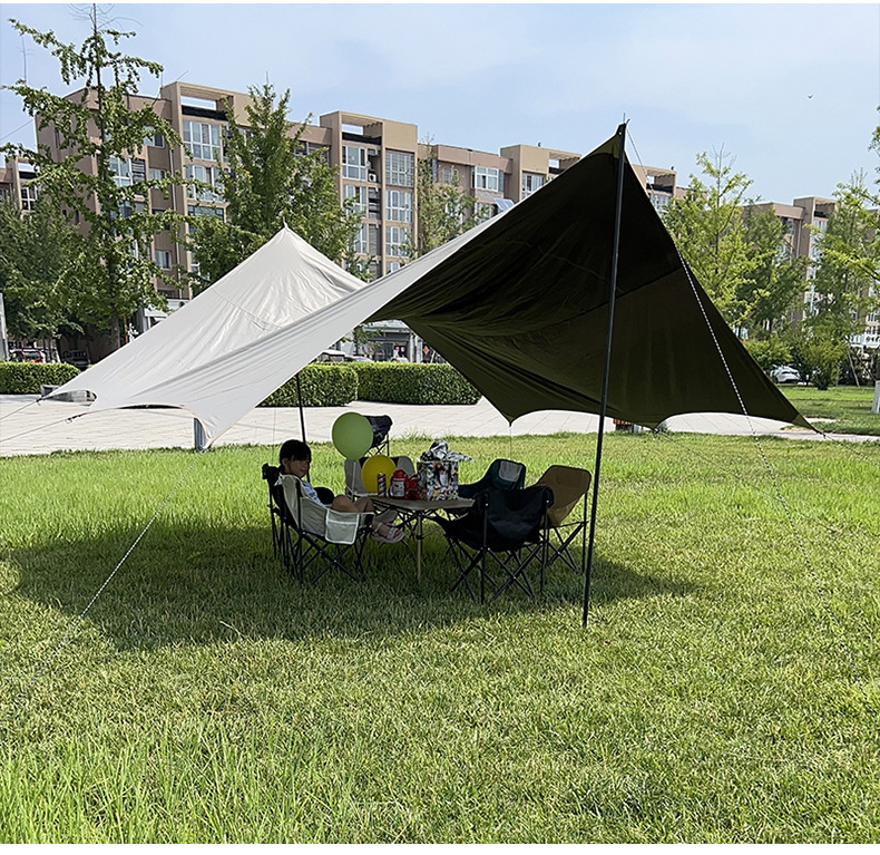 Factory wholesale outdoor shelter canopy thickened leisure picnic tent multi-person beach camping picnic canopy