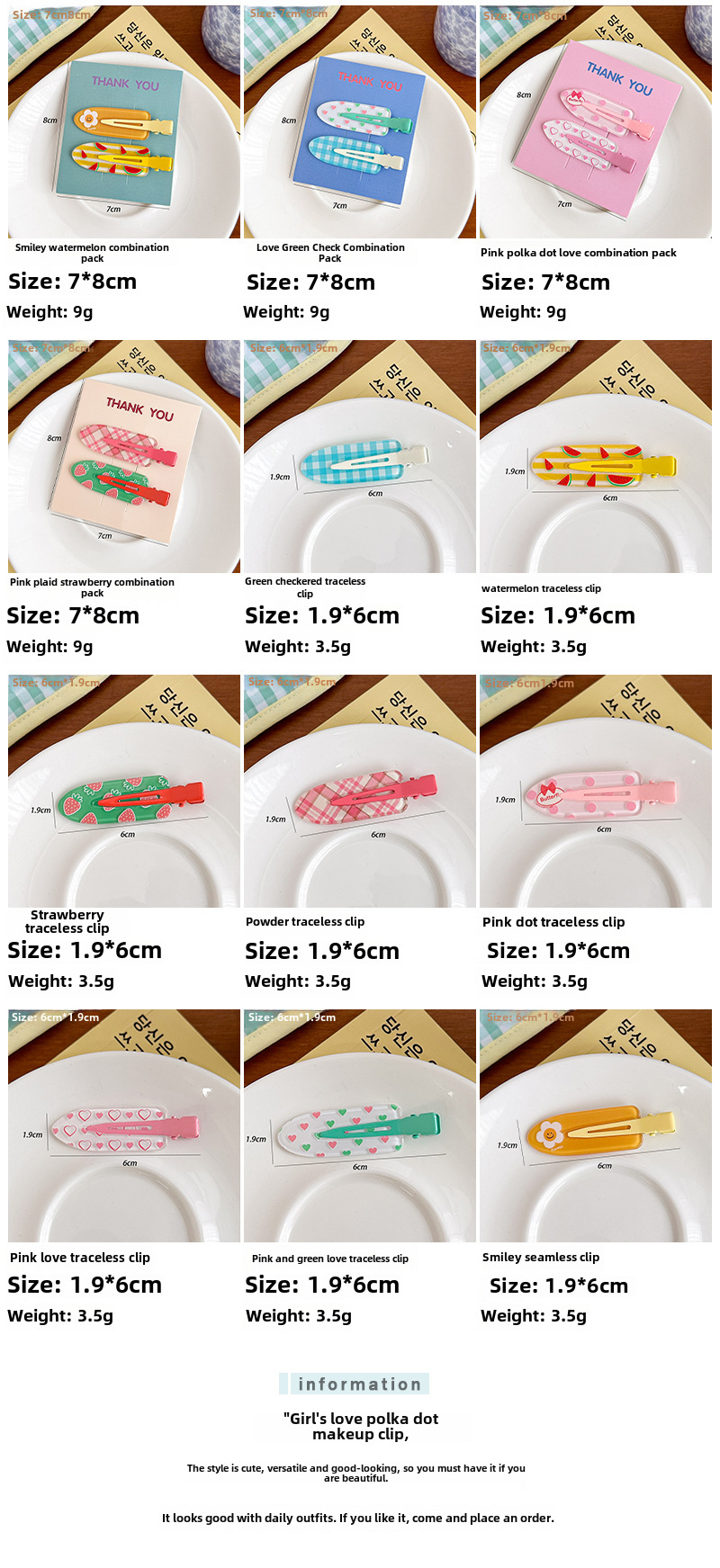 Sweet love wave point strawberry fruit seamless side bangs broken hairpin girl heart to send girlfriends wholesale new_voghion.com