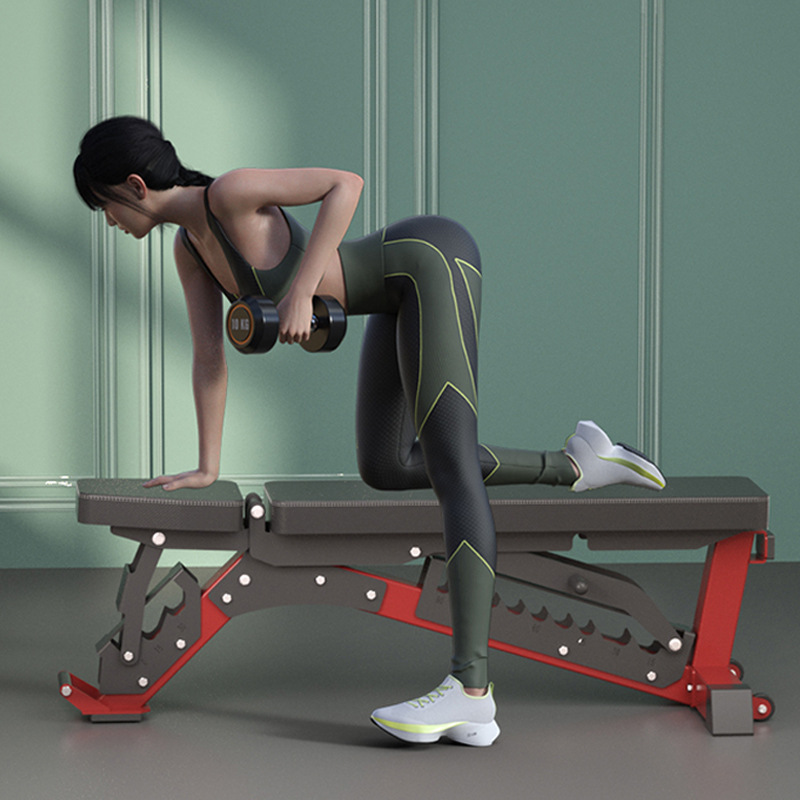 Taburete con mancuernas multifuncional Silla de fitness Banco ajustable mancuerna taburete plano hogar mancuerna equipo de fitness transfronterizo