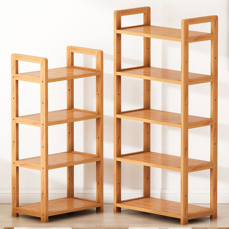 Kitchen Shelf Storage Rack Floor-Standing Multi-Layer Living Room Simple Bookshelf Bathroom Bamboo Storage Rack Storage Rack Shelf
