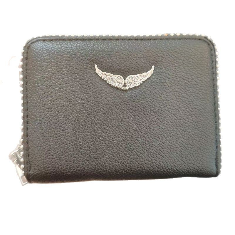 Bolso ZV para mujer, bolso de cadena de metal y PU, tarjetero, bolso de mano de mezclilla, monedero, cartera pequeña, nuevo modelo 2024