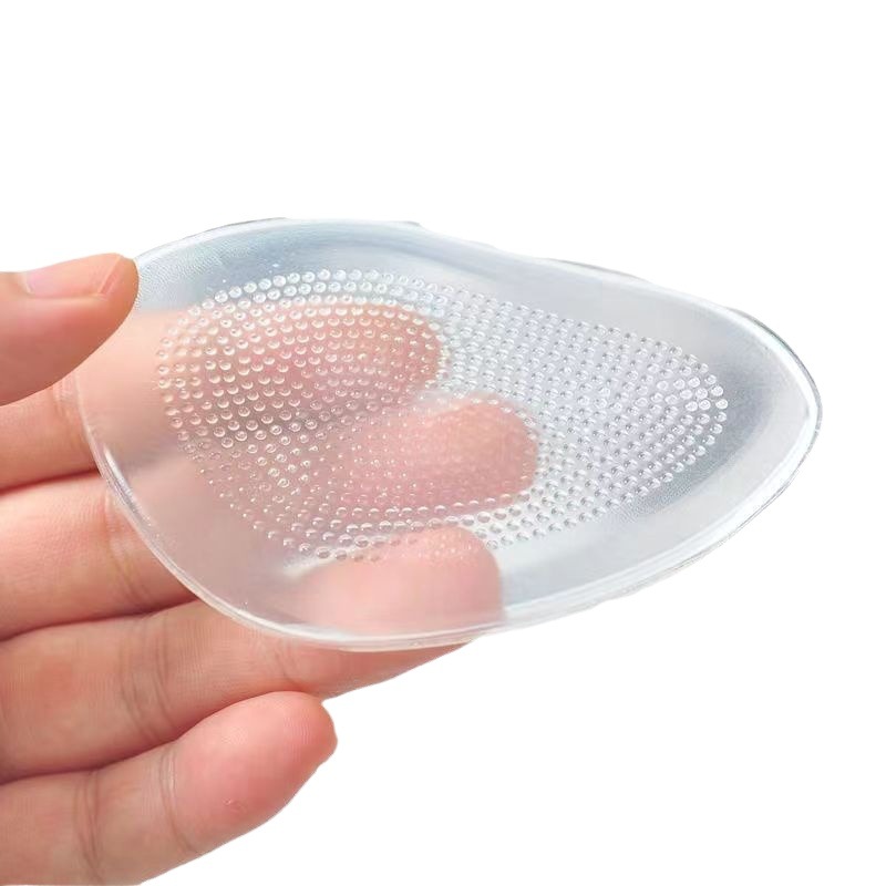 Silicona frente media almohadilla anti-dolor antideslizante frente Palma almohadilla PU medio tamaño de la almohadilla de masaje de partículas de absorción de choque zapatos de tacón alto Medio tamaño almohadilla GEL image 1