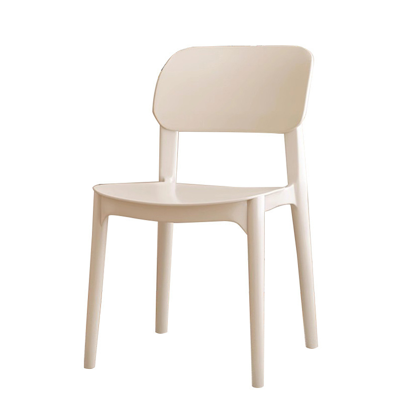 Sillas de plástico para el hogar, mesas y sillas de comedor gruesas, sillas cómodas y cómodas, taburetes y sillas de respaldo nórdicas.
