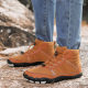 2024 Cross-border Waterproof Snow Boots Men's and Women's Cold-proof Cotton Shoes Couple's High-top Outdoor fleece-lined sneaker Barefoot Winter Shoes
