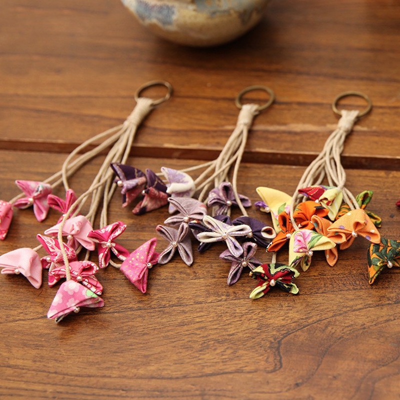 铃兰花创意手工刺绣挂件汽车挂件DIY拼布刺绣材料包