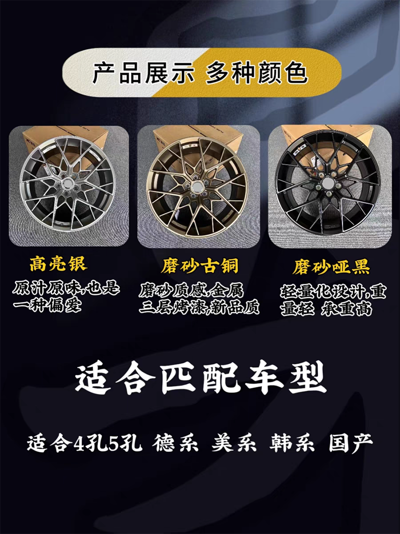 18-Inch Forged Wheels for Camry, Civic, Reiz, Accord, Magotan, Audi, and Mercedes