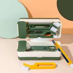 Multifunctional gap brush set tile floor brush household stove brush corner window groove cleaning brush hard bristles