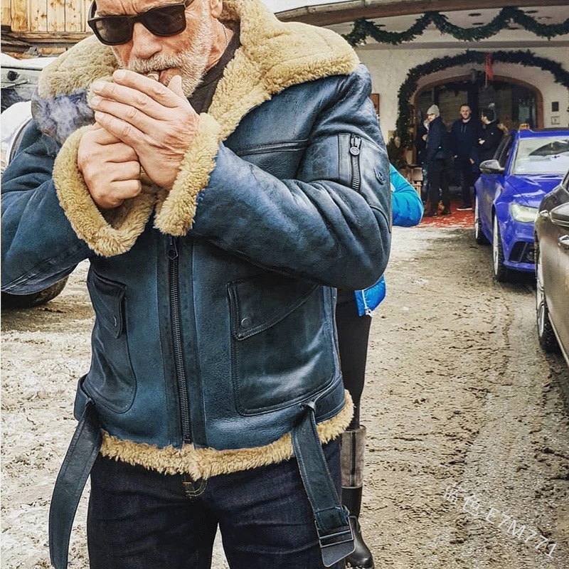 Manteau épais, nouveau produit d'hiver 2024 manteau de veste pour homme avec fourrure intégrée_voghion.com