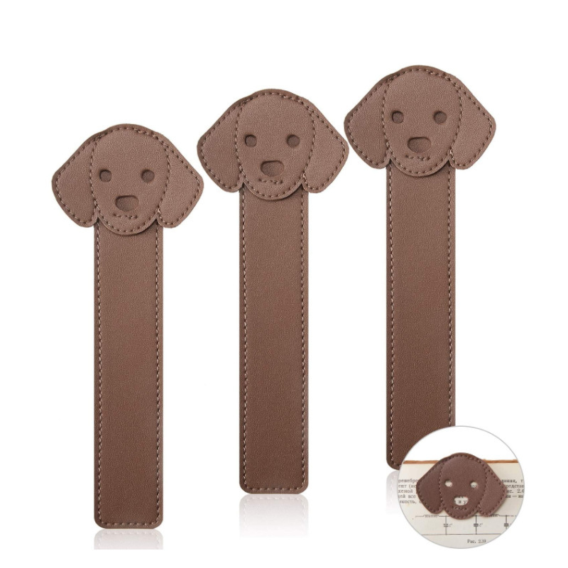 Amazon's same puppy headmark bookmark leather rectangular book visa…