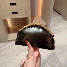 欧美复古皮革手拿包旗袍女士小包手提包晚宴包宴会包新娘包链条包
