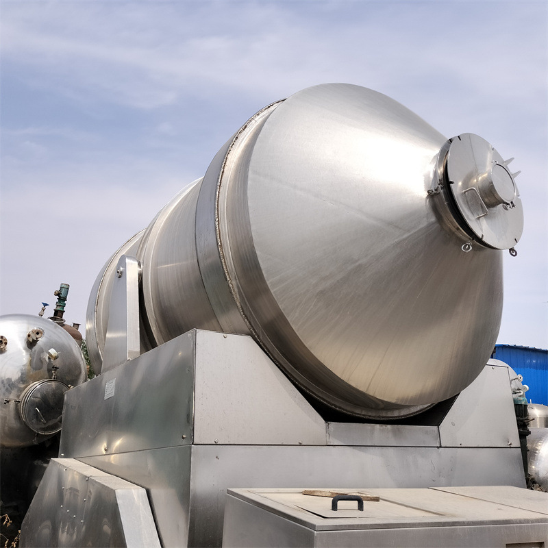 处理二手不锈钢二维混合机  颗粒搅拌混合设备 化工真空混合机