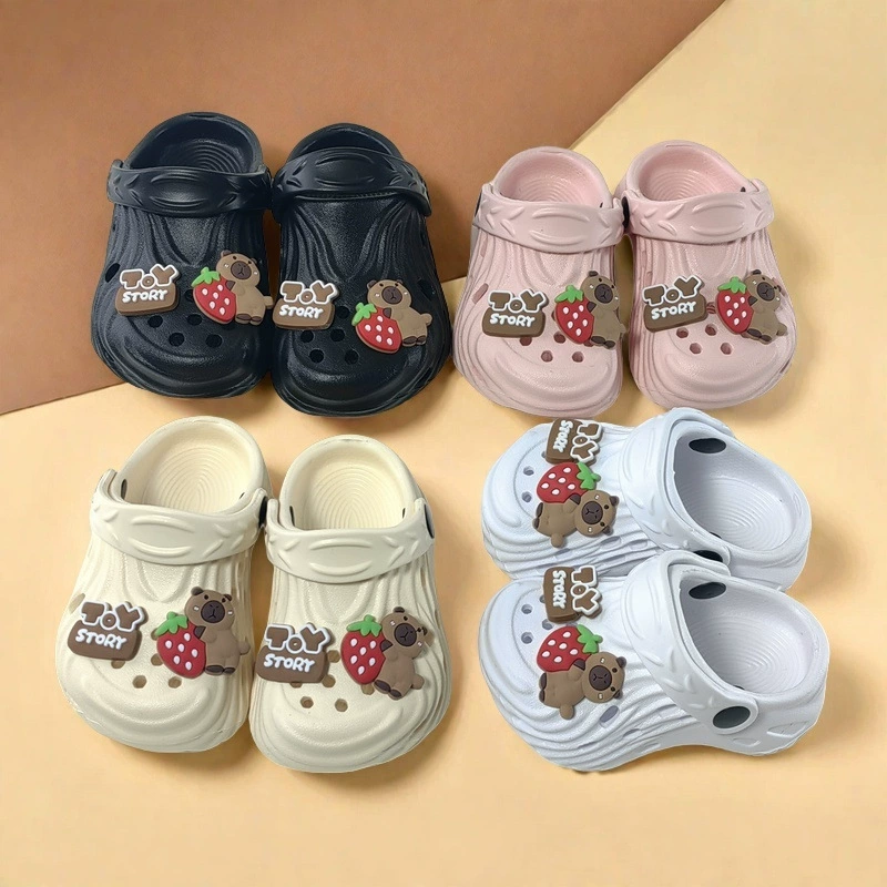 Заводская оптовая продажа летних детских мягких модных сабо EVA для улицы и дома, нескользящие, трендовые, 2025 года