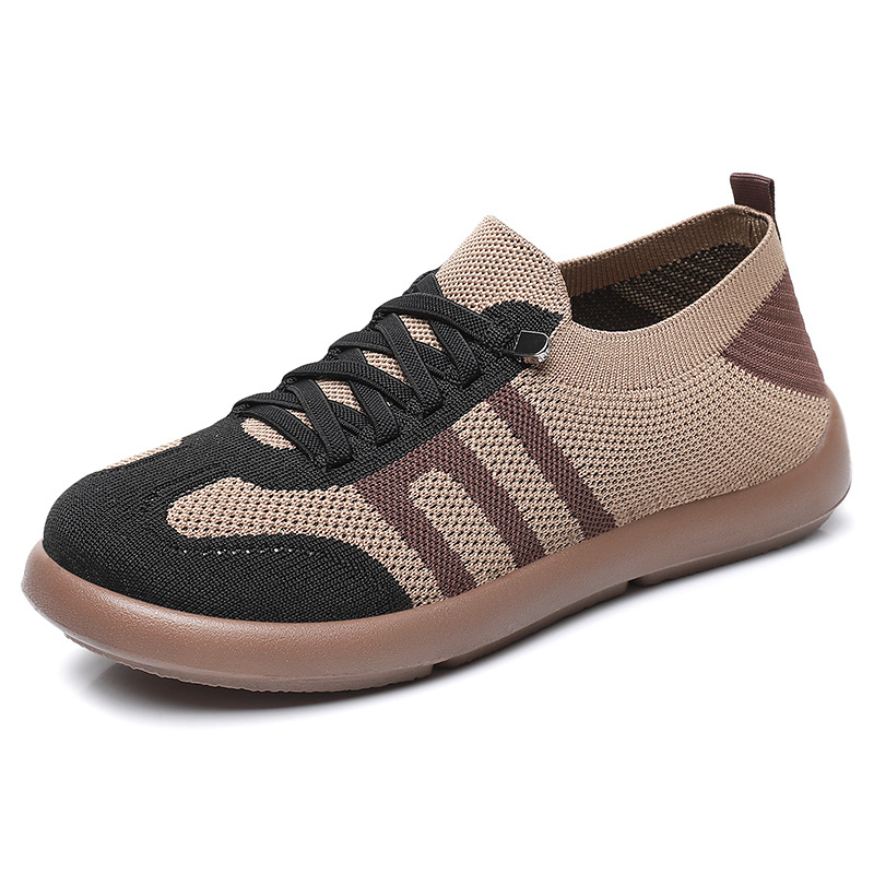 Zapatos de mujer con suela suave no cansada pies de verano zapatos transpirables, zapatos casuales para madres, zapatos de tela de mujer con suela suave