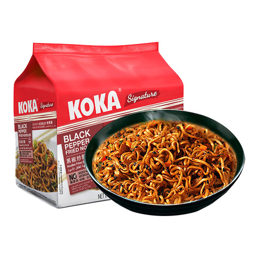 Singapore imported KOKA delicious instant noodles chicken soup flavor mushroom Thai spicy and sour noodles instant noodles instant noodles