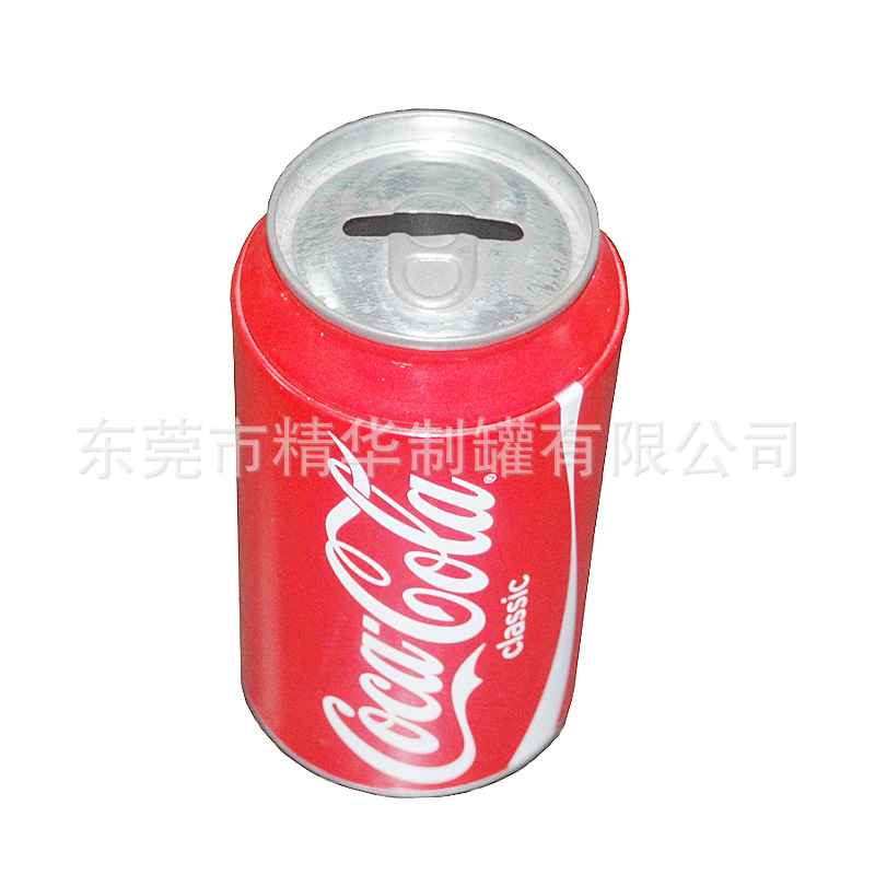 可乐储钱铁罐  马口铁可乐罐 礼品包装铁罐  T恤包装马口铁罐