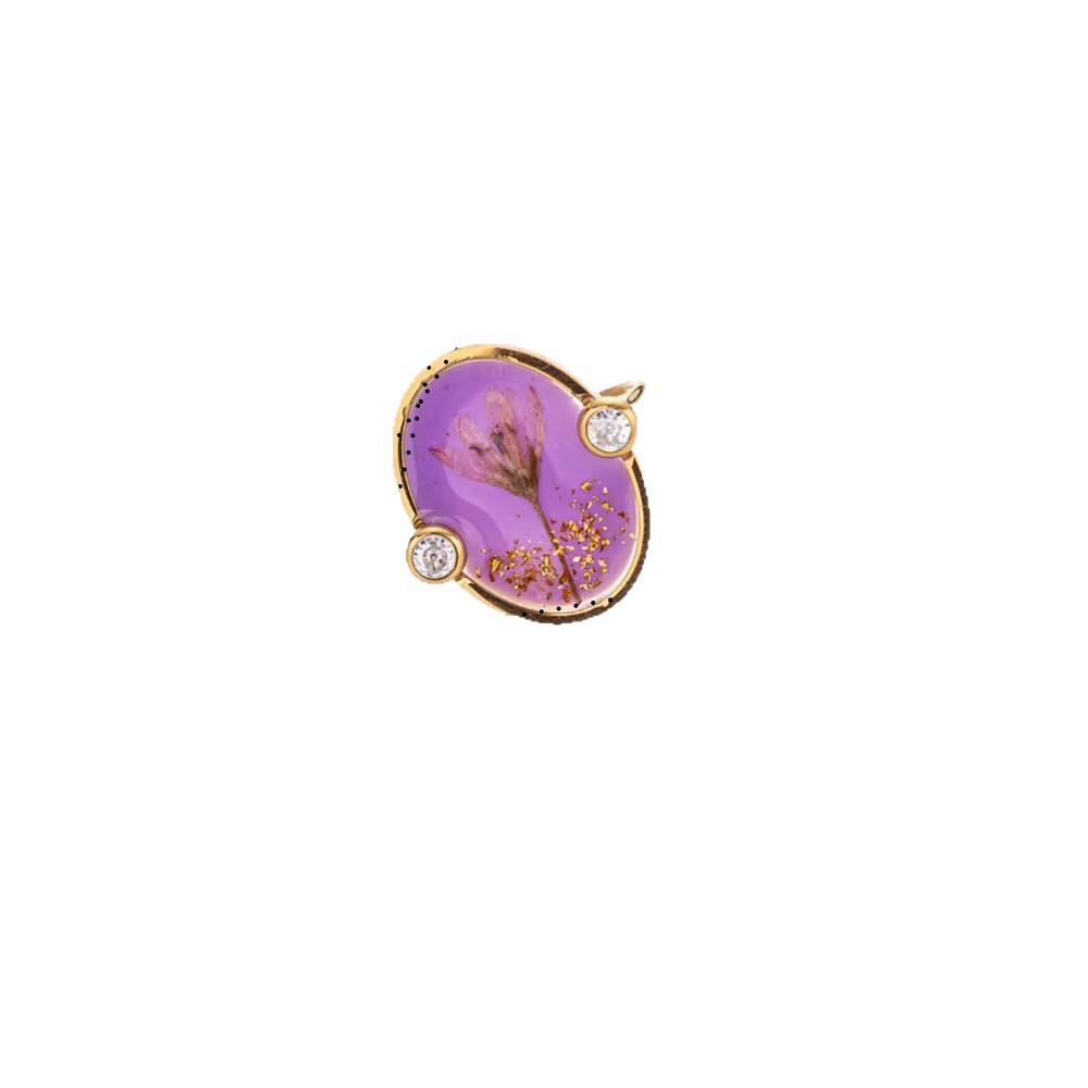 Alta Europa y América de acero inoxidable moda exagerada flores hechas a mano amor anillo de acero de titanio al por mayor joyería de venta caliente transfronteriza