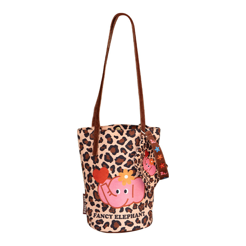 Forest Party Bucket Bag New Large Capacity Shoulder Bag Multi-Purpose Commuter Crossbody Handbag - Thumbnail 5