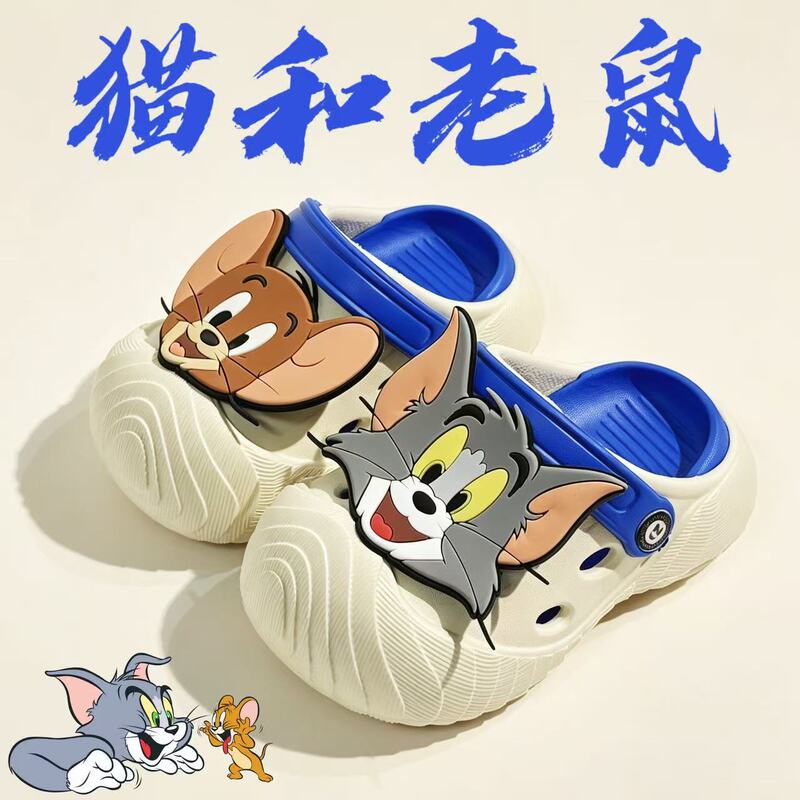 Cartoon Cat and Mouse Clogs 2026 New Model Children's Closed-Toe Shoes Eva Breathable Comfortable Boys and Girls Sandals