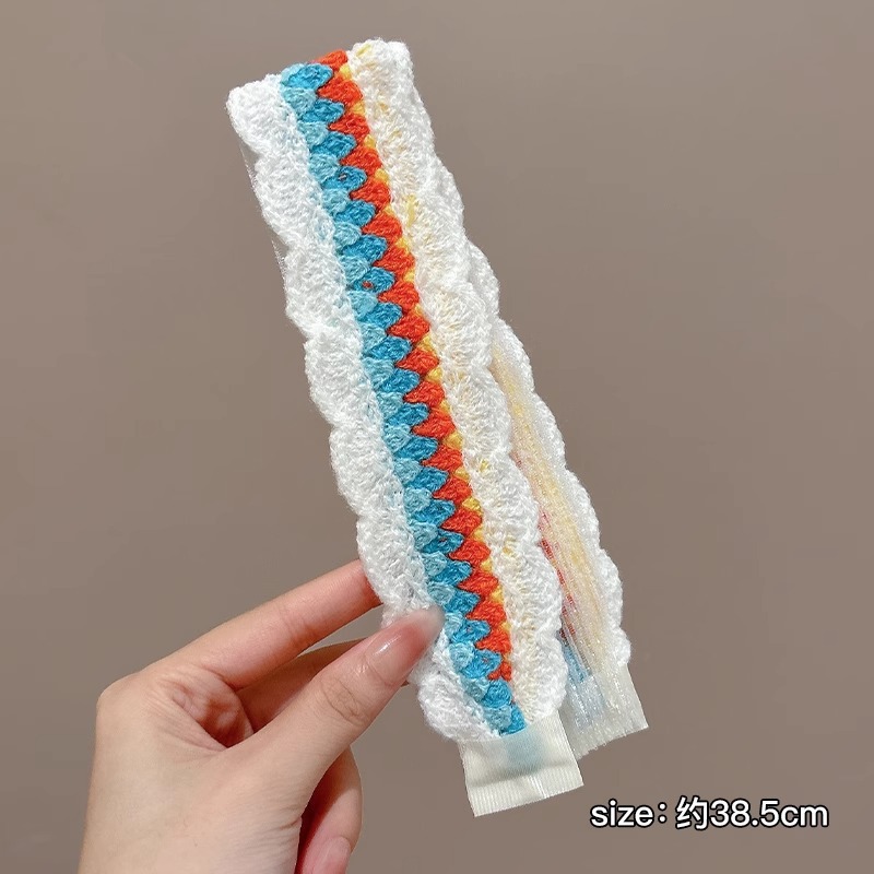 Niños ensanchados velcro tarjeta de cabello bebé no lastimar el cabello fijación del cabello roto artefacto de cabello de niñas bandas de cabello tocado