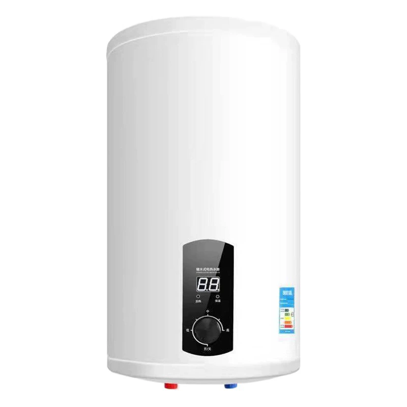 Вертикальный накопительный электрический водонагреватель для дома с цифровым дисплеем, трансграничный, стандарты США 110В, Европы, Великобритании, класс энергоэффективности 2