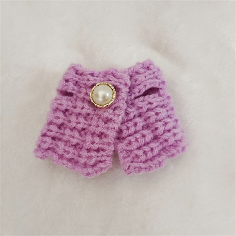 Venta caliente perro cabeza 14cm muñeco de peluche suéter colección de accesorios de ropa rabu ropa spot al por mayor